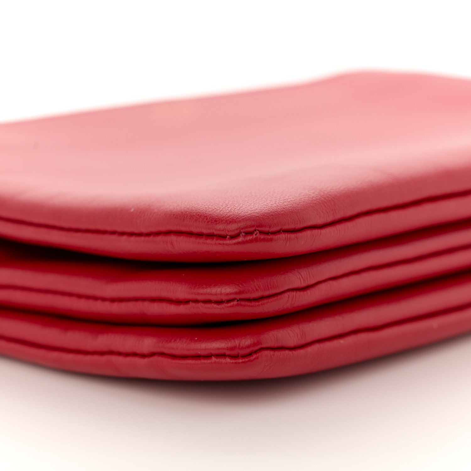 Celine Lambskin Small Trio Crossbody Bag Red 9 of 12