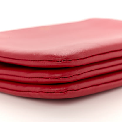 Celine Lambskin Small Trio Crossbody Bag Red 9 of 12