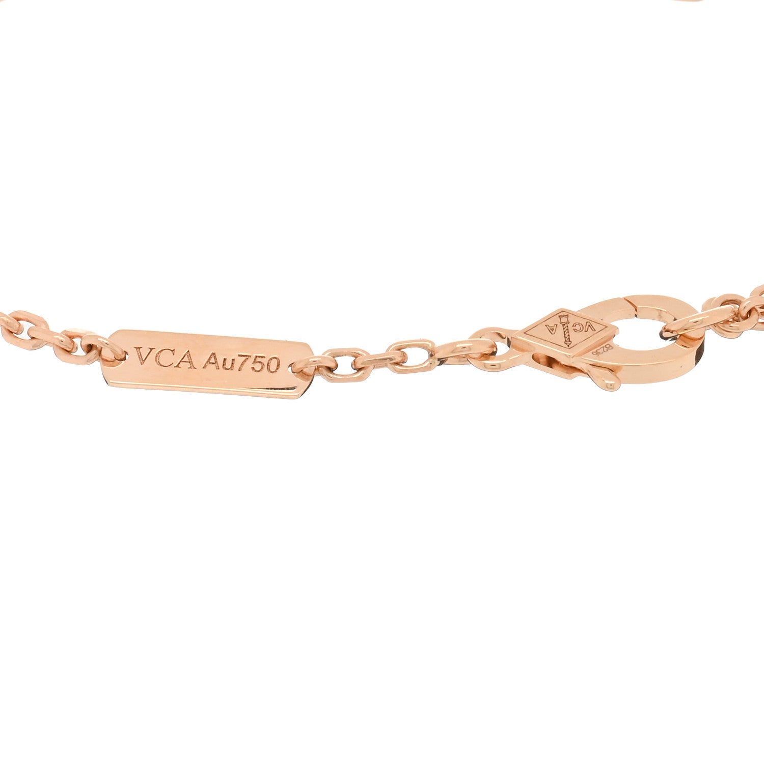 Van Cleef & Arpels 18K Rose Gold Mother Of Pearl Lucky Spring Plum Blossom Bracelet 3 of 5