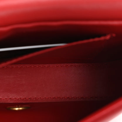 Chanel Calfskin Quilted Mini Nailed CC Flap Bag Red 4 of 9