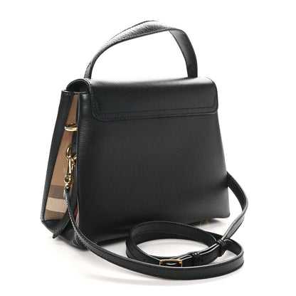 Burberry Derby Calfskin House Check Small Camberley Black 3 of 7