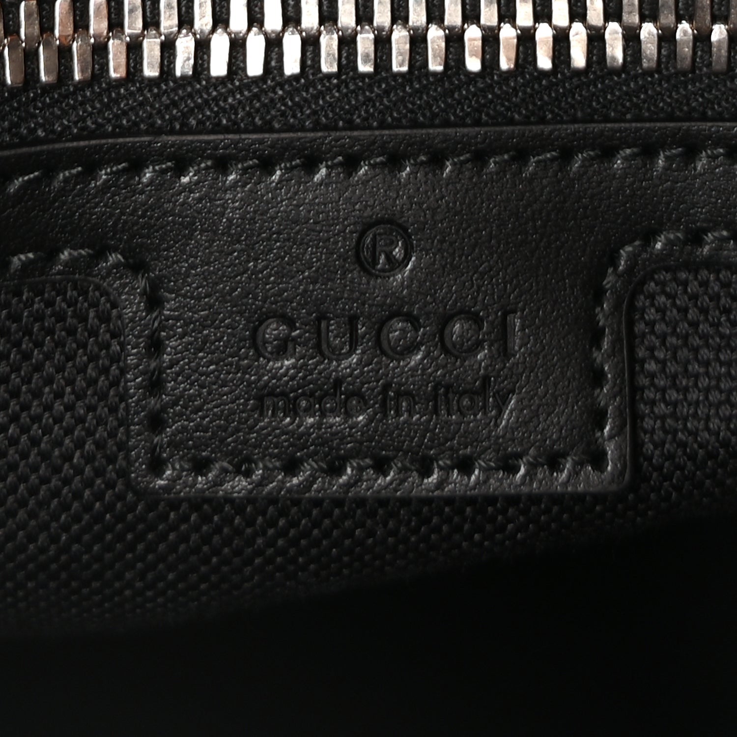 Gucci GG Supreme Monogram Appia Calfskin Web Large Messenger Bag Black Grey 5 of 8