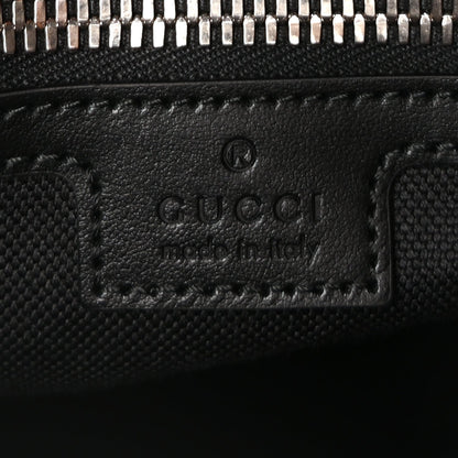 Gucci GG Supreme Monogram Appia Calfskin Web Large Messenger Bag Black Grey 5 of 8