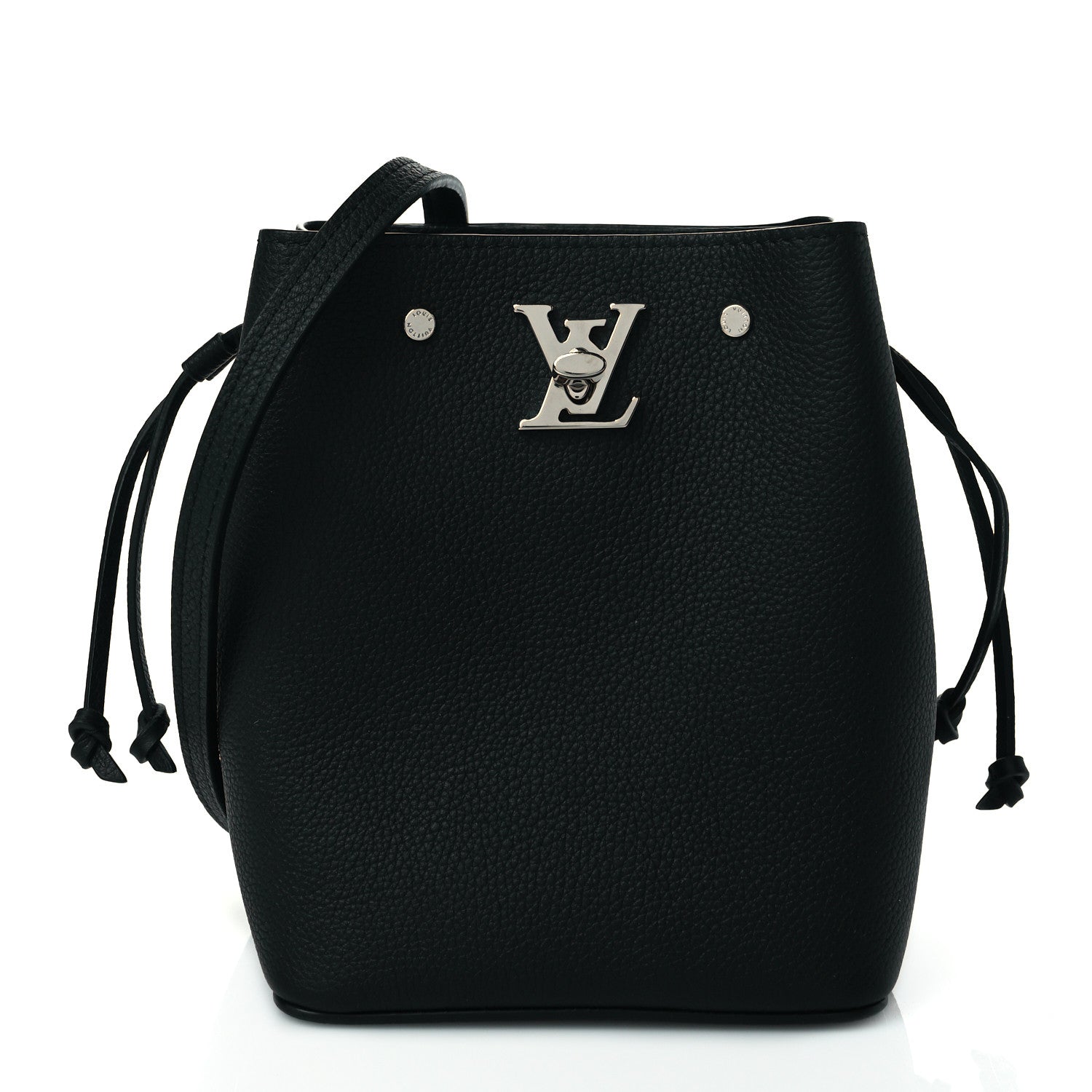 Louis Vuitton Calfskin Nano Lockme Bucket Black 1 of 9