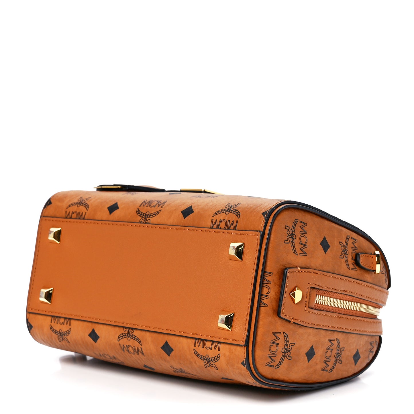 Visetos Small Essential Boston Bag Cognac