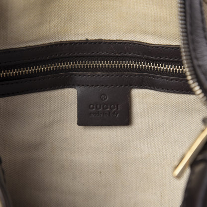 Gucci Monogram Vintage Web Medium Boston Dark Brown 7 of 19