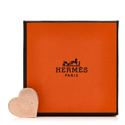 Hermes Rose Gold Plated Brass Mini Coeur Twilly Scarf Ring 5 of 5