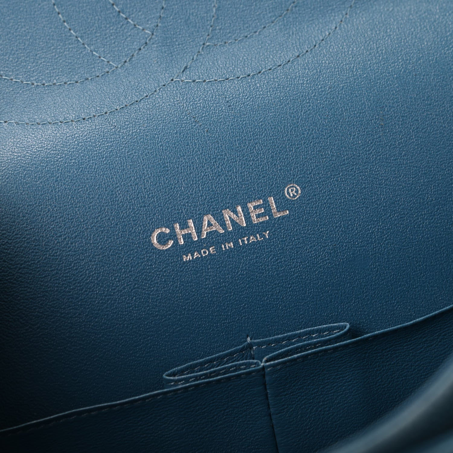 Chanel Iridescent Caviar Quilted Maxi Double Flap Blue 8 of 13