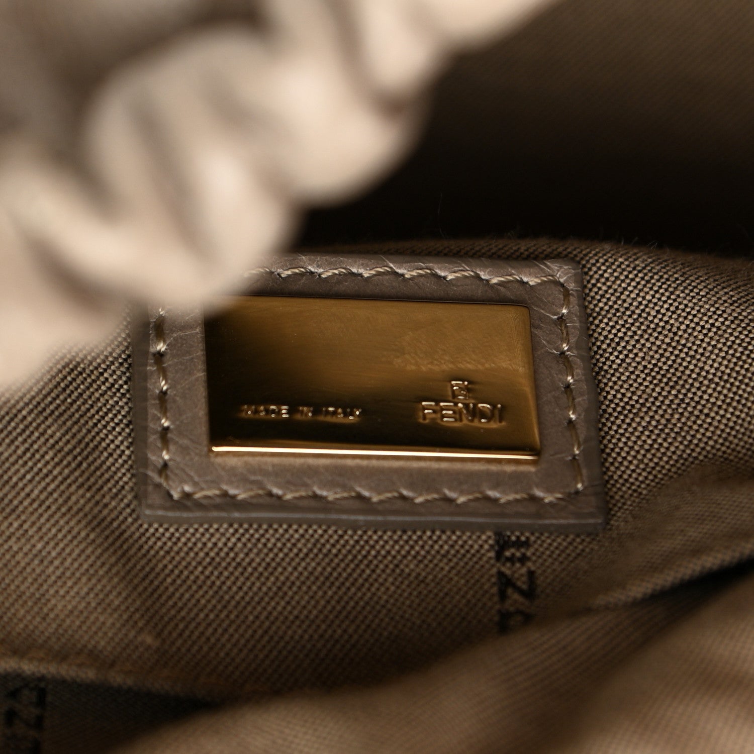 Fendi Lambskin Crocodile Embossed Medium Magic Bag Beige 6 of 12