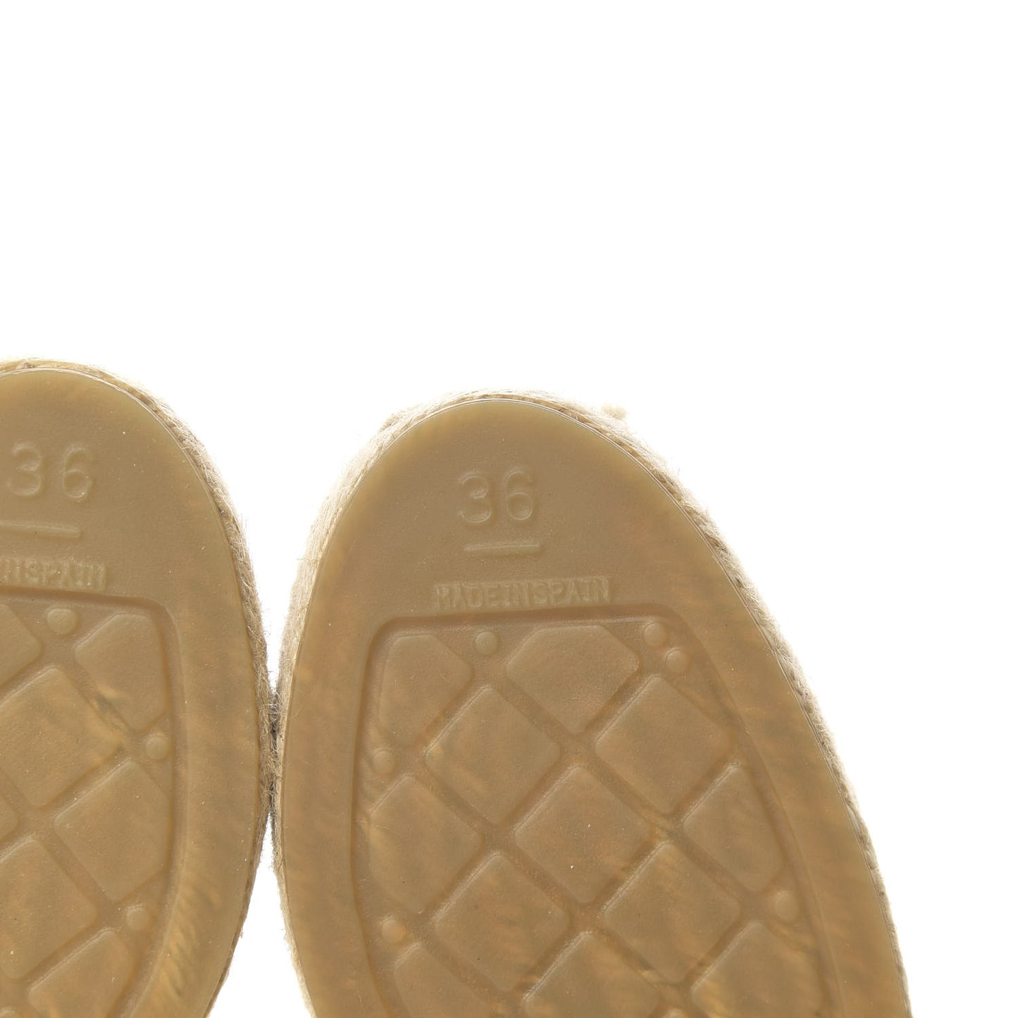 Laminated Goatskin CC Espadrilles 36 Silver