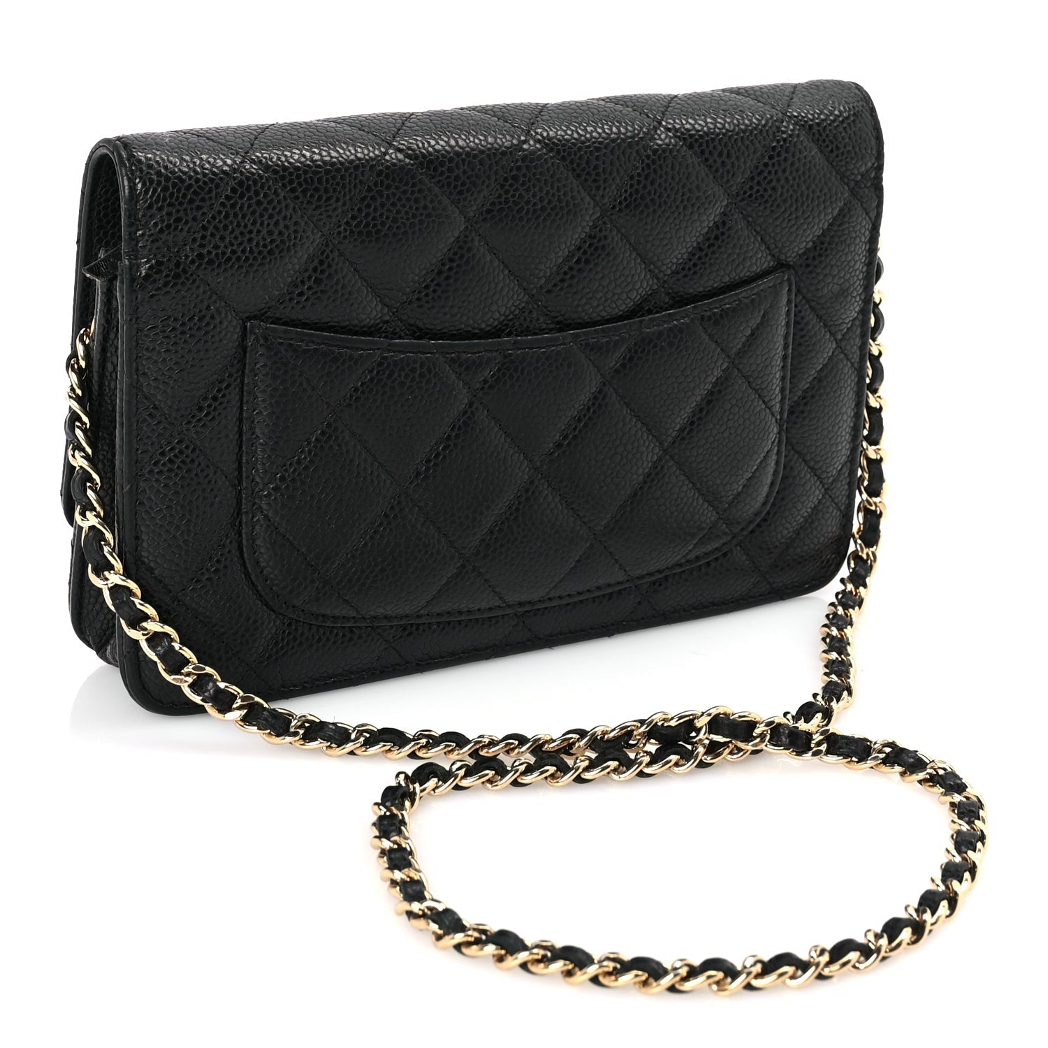 Chanel Caviar Quilted Wallet On Chain WOC Black 2 of 10