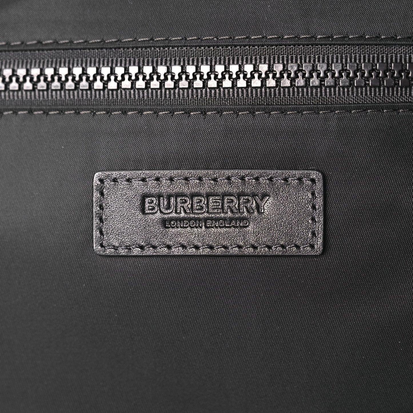 Coated Canvas Horseferry Blaze Crossbody Bag Black