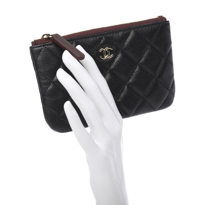 Chanel Caviar Quilted Small Cosmetic Case Black 2 of 8