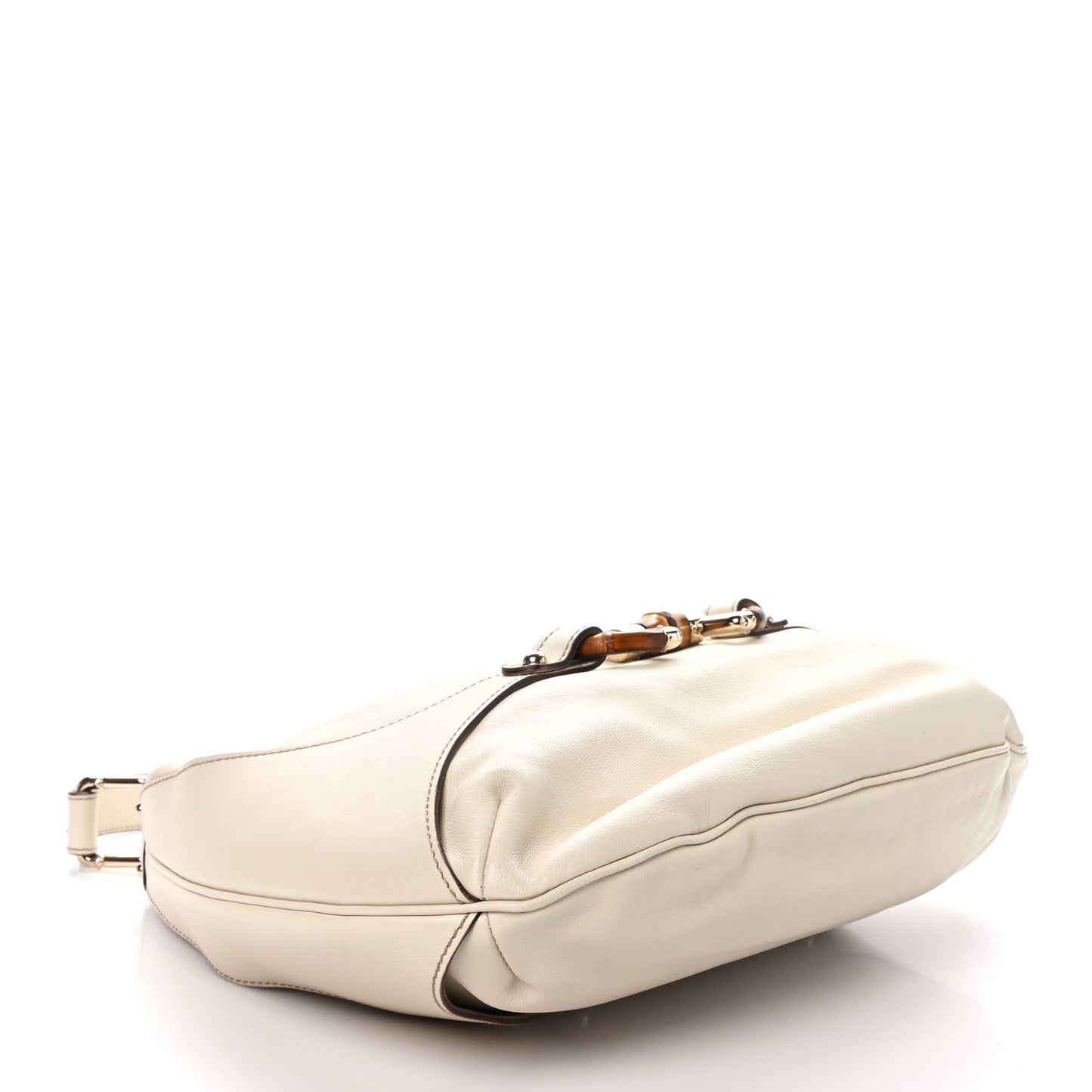 Monogram Bamboo Horsebit Amalfi Hobo Mystic White