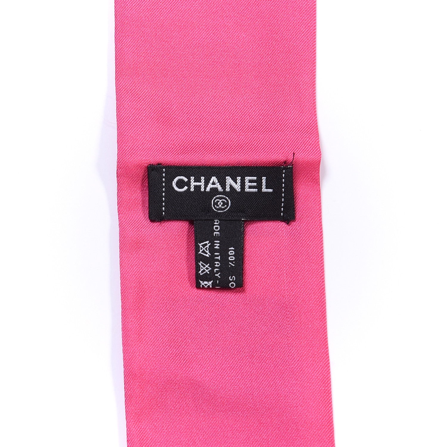 Chanel Silk Twill Slim Bandeau Scarf Pink 3 of 3