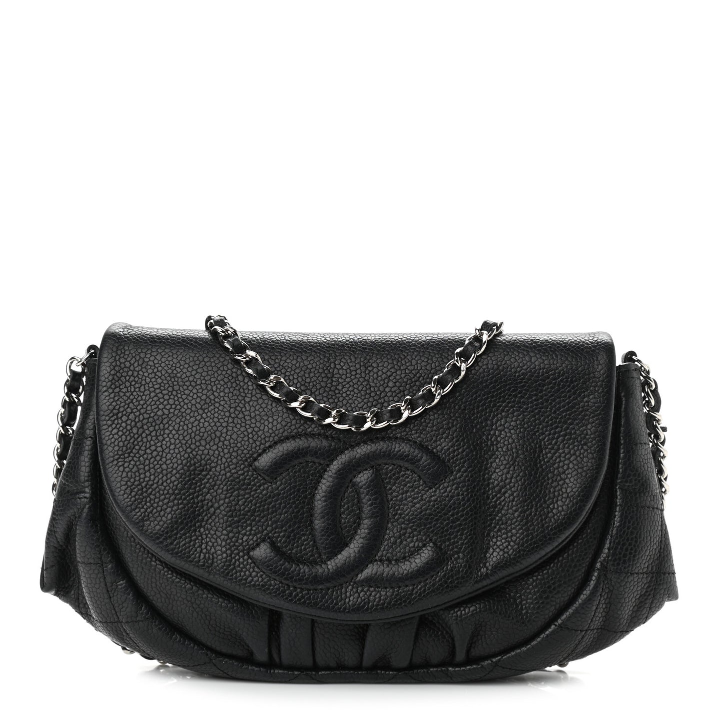 Caviar Half Moon Wallet On Chain WOC Black