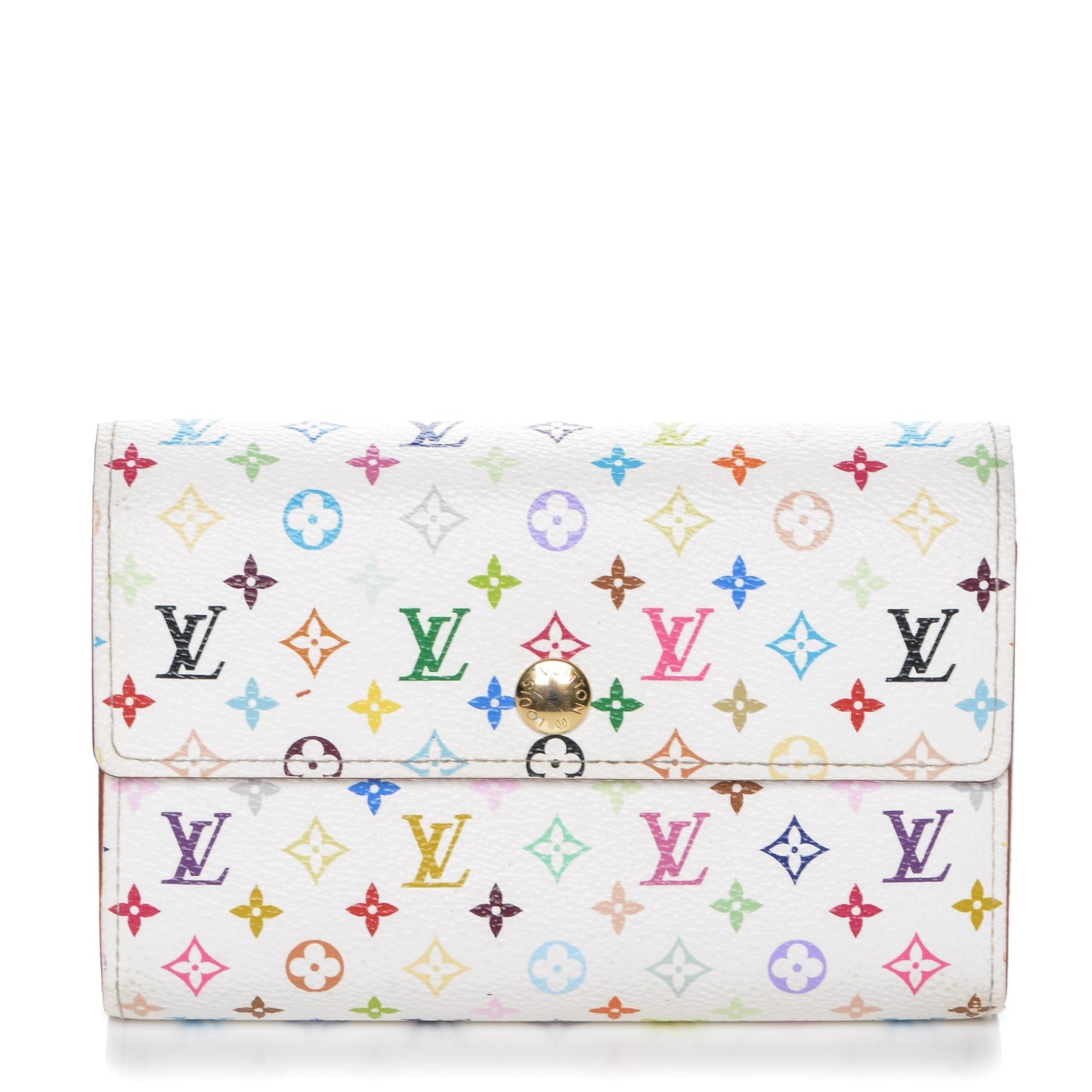 Monogram Multicolor Alexandra Wallet White