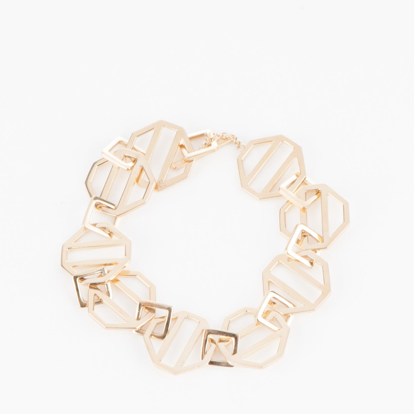 18K Yellow Gold Medium Zellige Link Bracelet