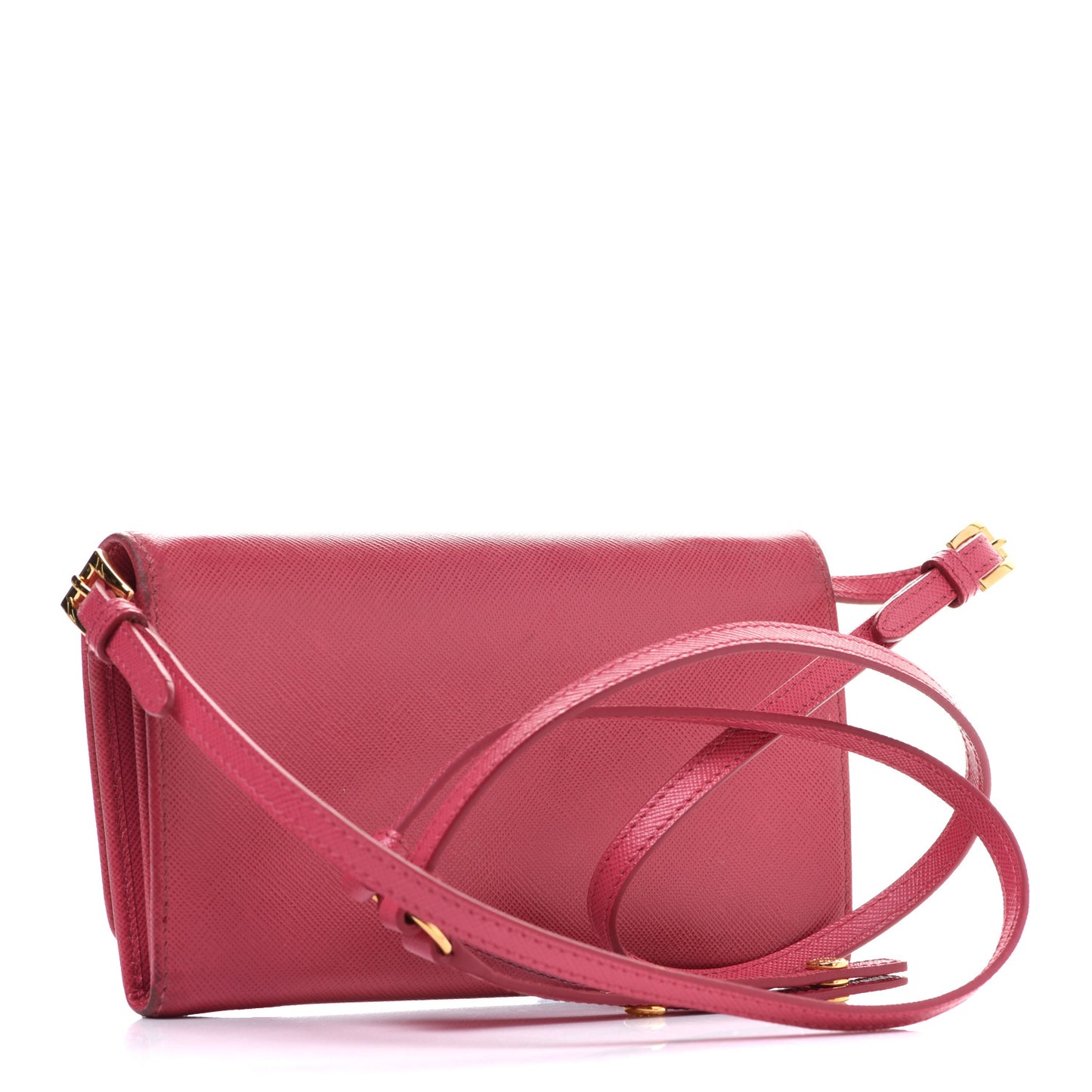 Saffiano Fiocco Bow Flap Wallet Peonia