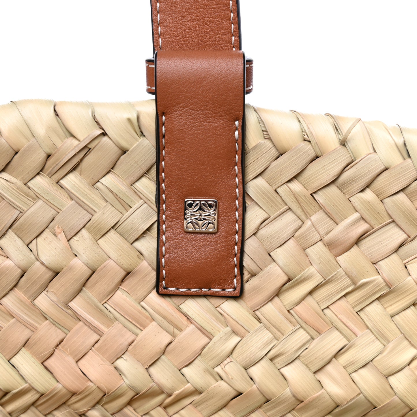 Raffia Basket Tote Bag Natural Tan