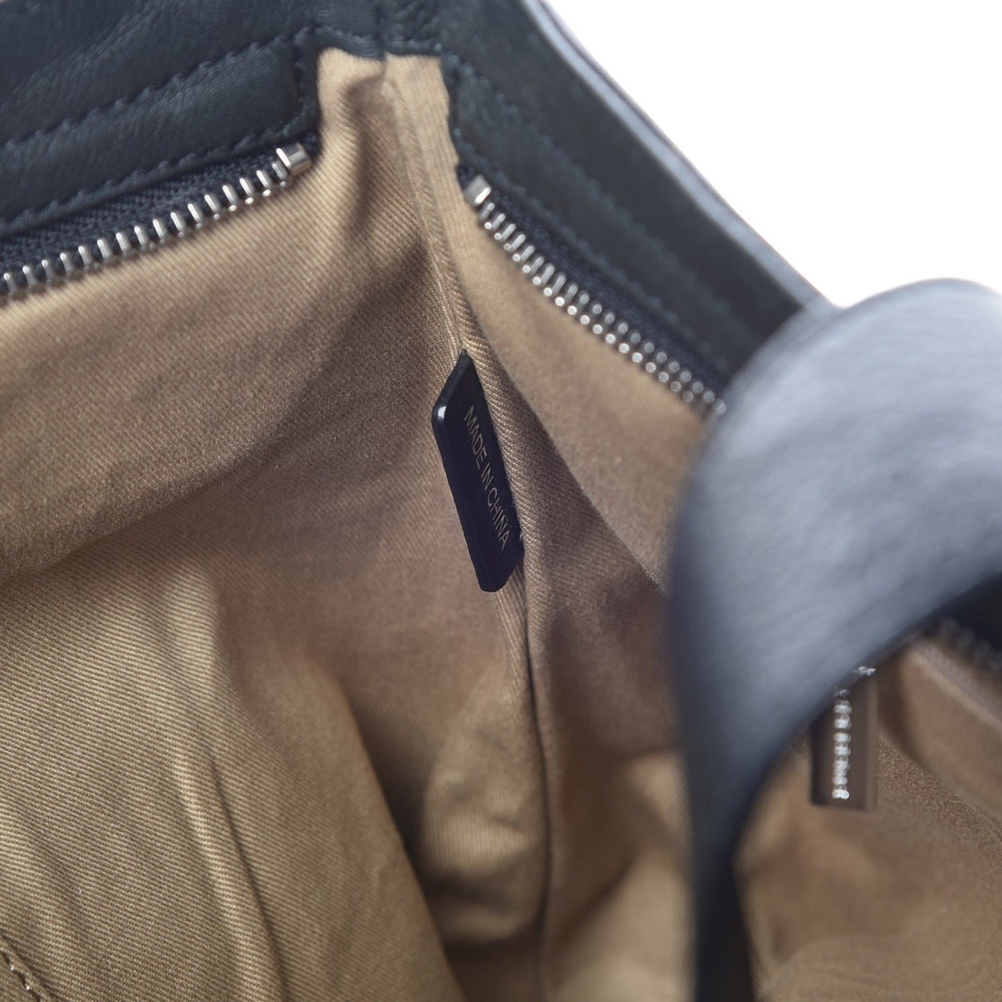Calfskin Haymarket Check Toggle Shoulder Bag Black