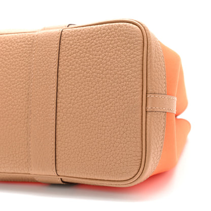 Hermes Toile Militaire Vache Country Garden Party 30 TPM Orange Chai 9 of 15