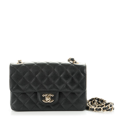 Chanel Caviar Quilted Mini Rectangular Flap Black 1 of 8