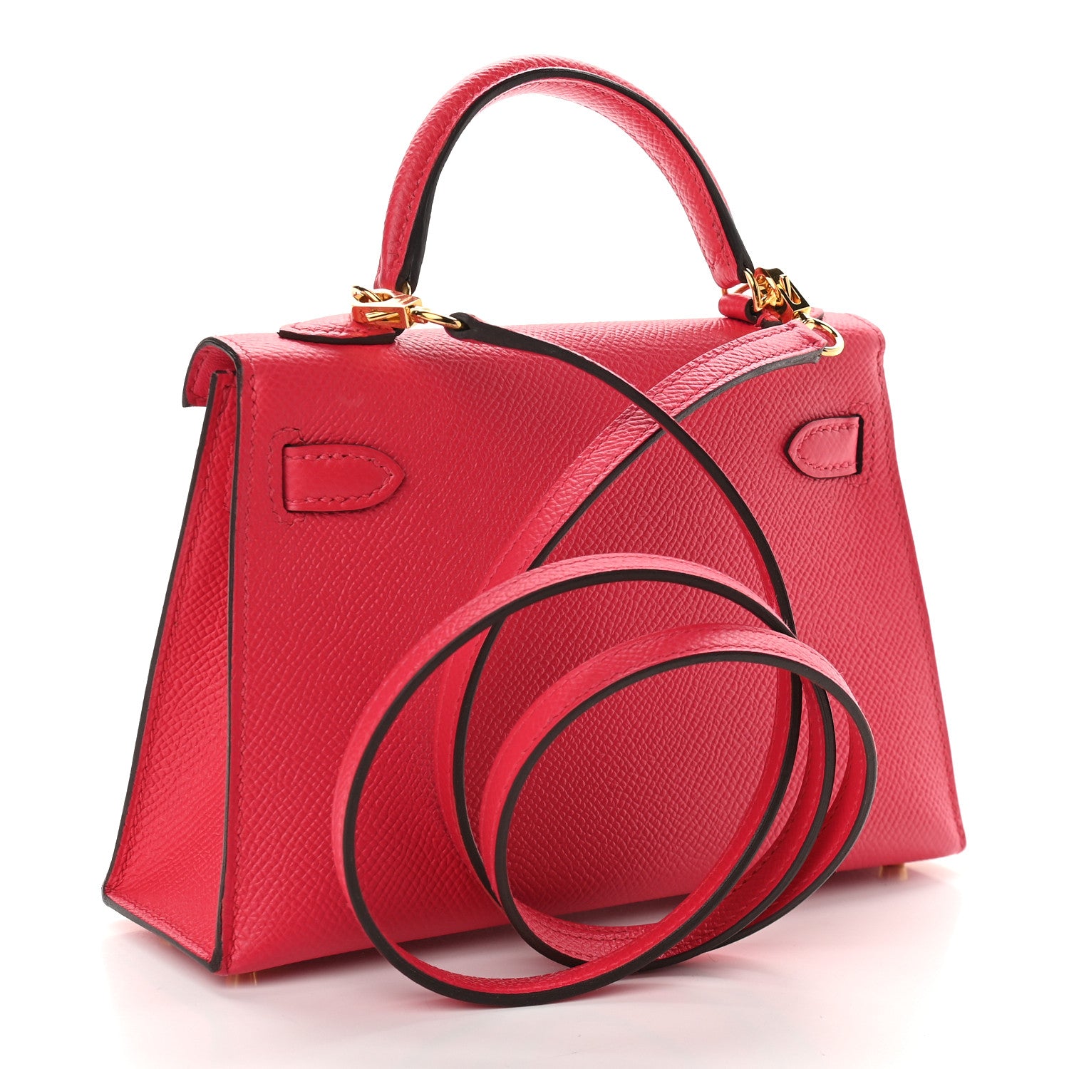 Hermes Epsom Mini Kelly Sellier 20 Rose Extreme 2 of 9