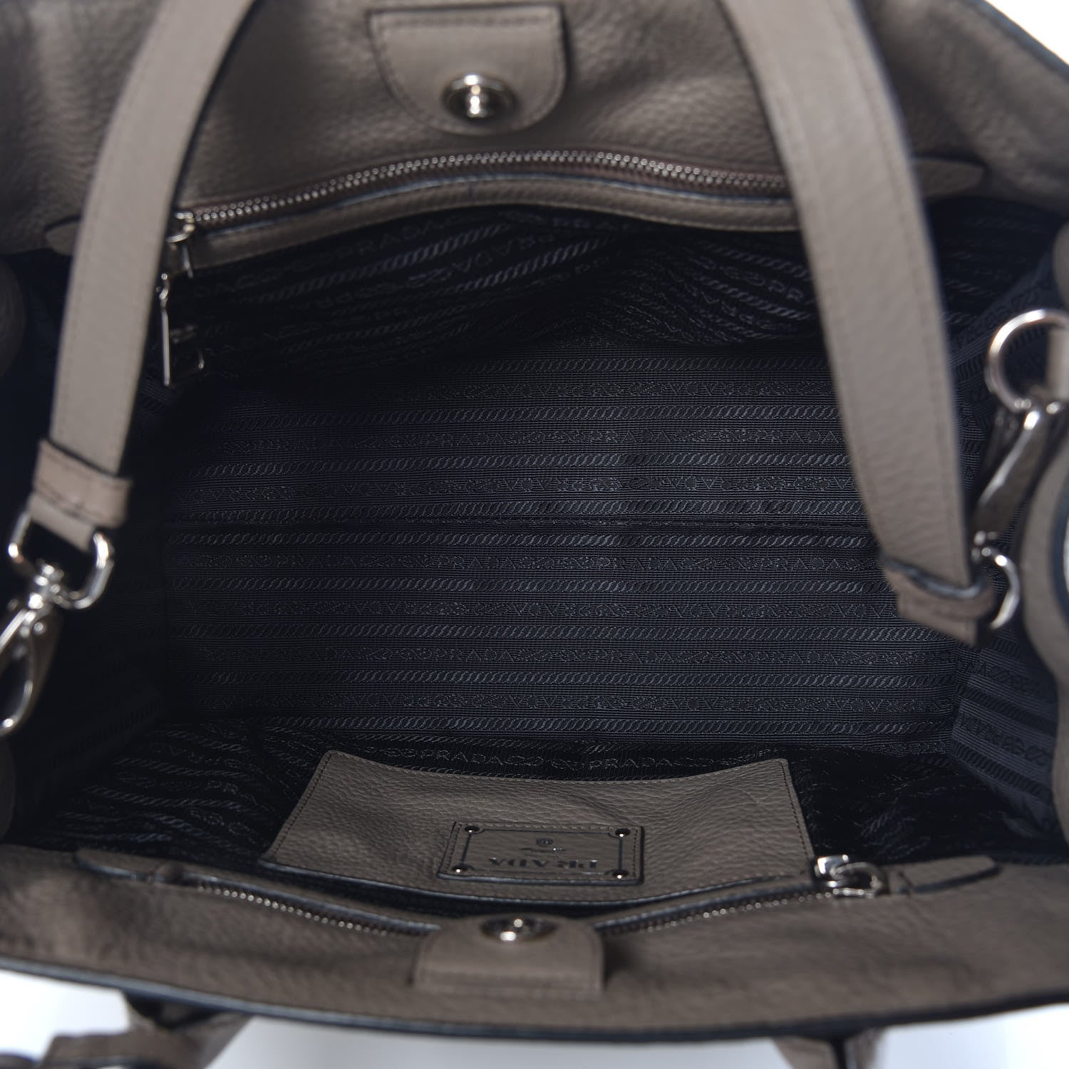 Prada Vitello Daino Shopping Tote Argilla 5 of 11