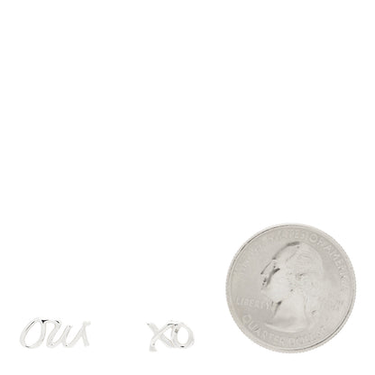 Tiffany Sterling Silver Paloma's Graffiti Oui Love and Kisses Earrings 2 of 5