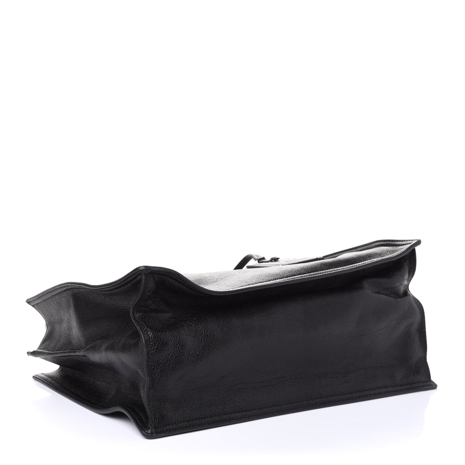 Prada Glace Calfskin Etiquette Tote Black Astrale 3 of 4