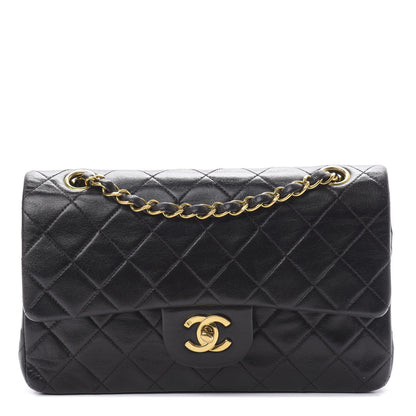 Chanel Lambskin Quilted Small Double Flap Black 1 of 15