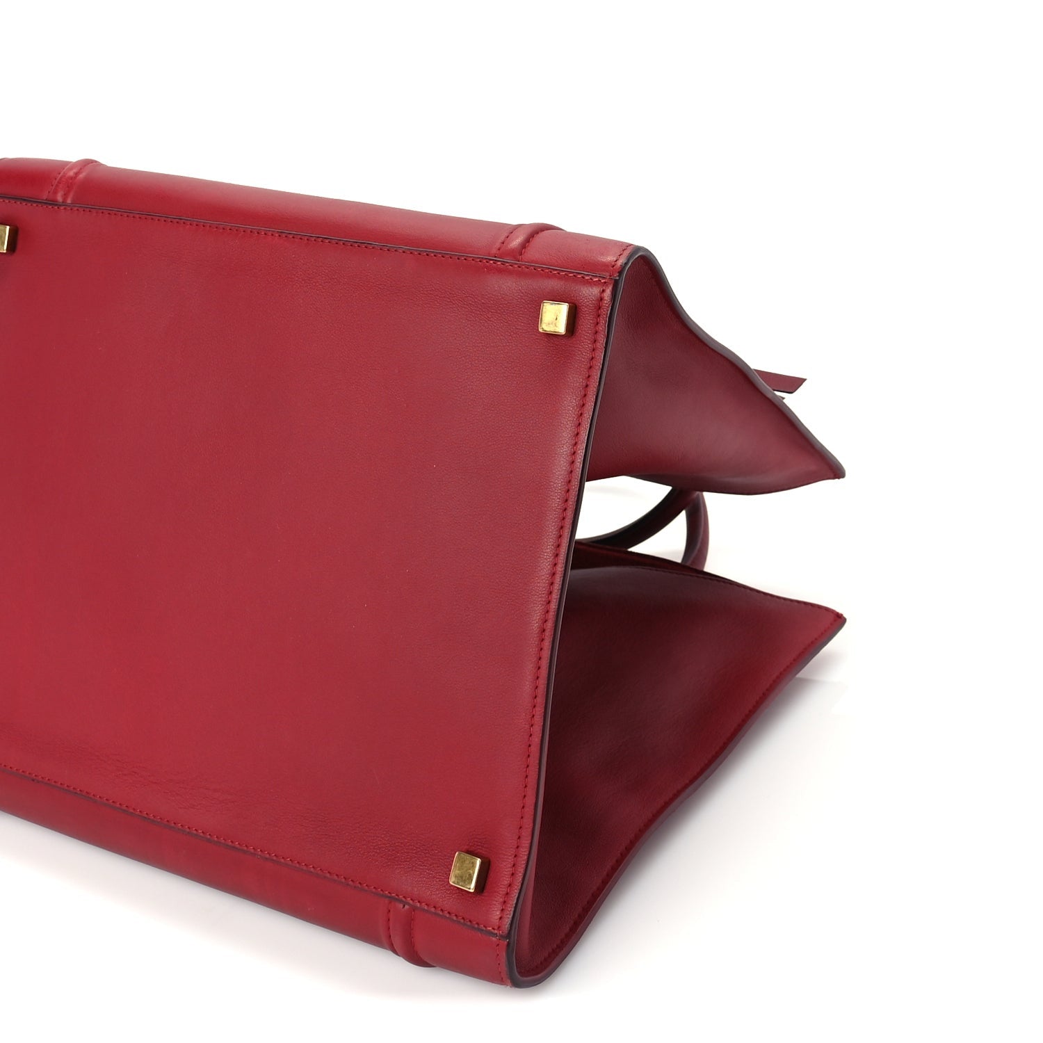 Celine Supple Calfskin Medium Phantom Luggage  Red 8 of 8