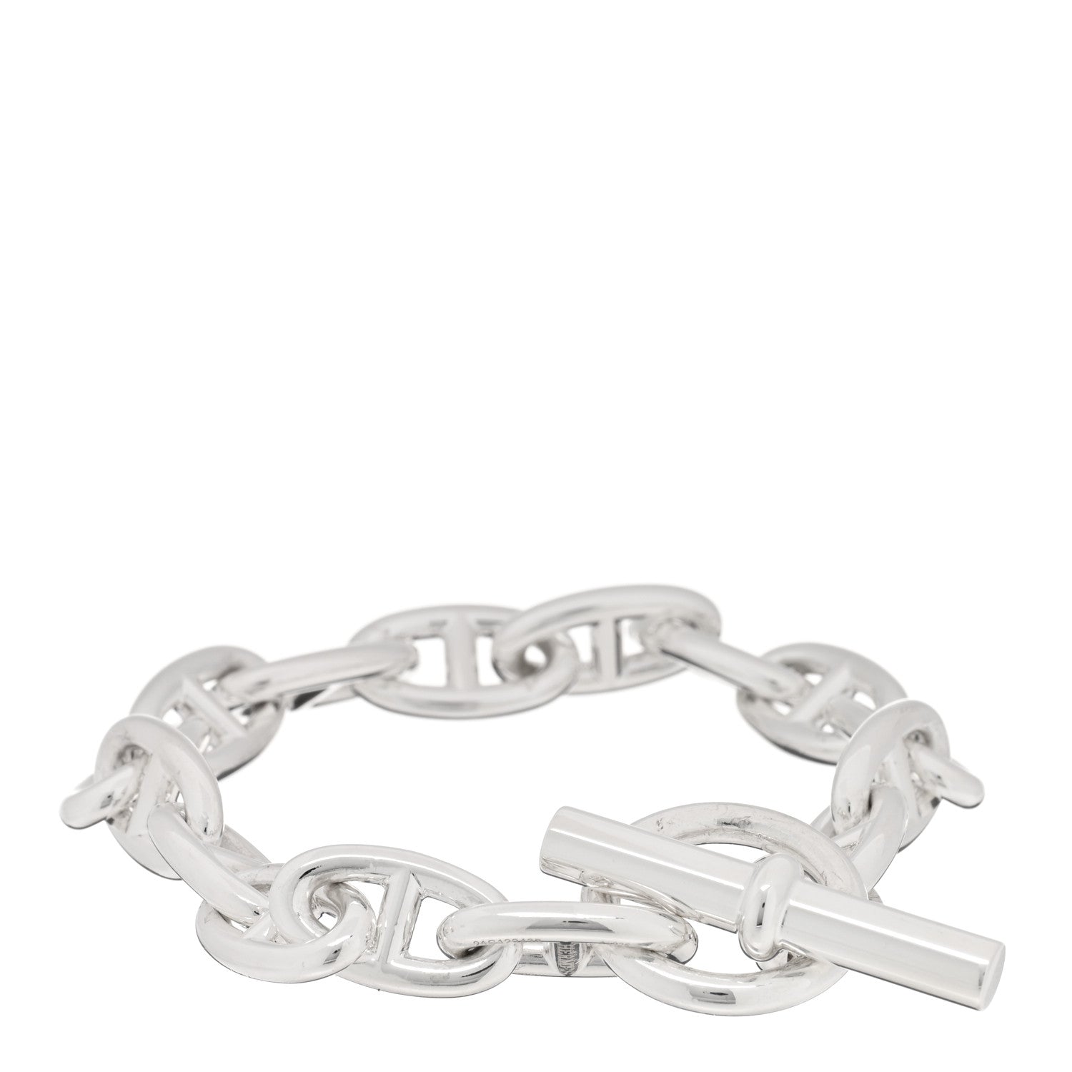 Hermes Sterling Silver MM Chaine d'Ancre Bracelet 2 of 3