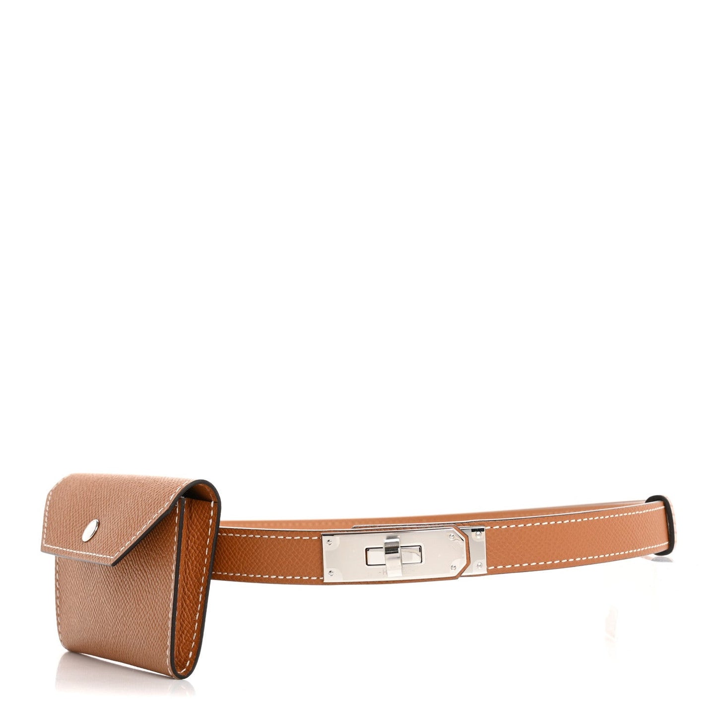 Epsom Kelly Pocket Belt Gold
