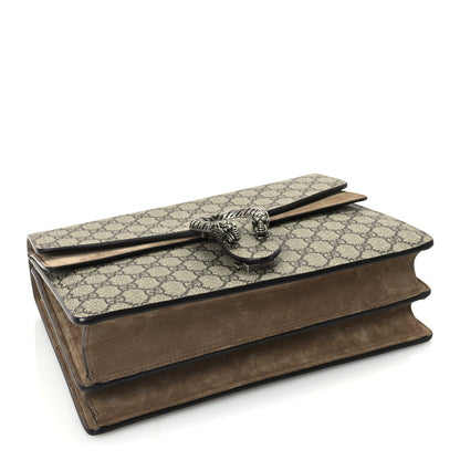 Gucci GG Supreme Monogram Medium Dionysus Shoulder Bag Taupe 3 of 9