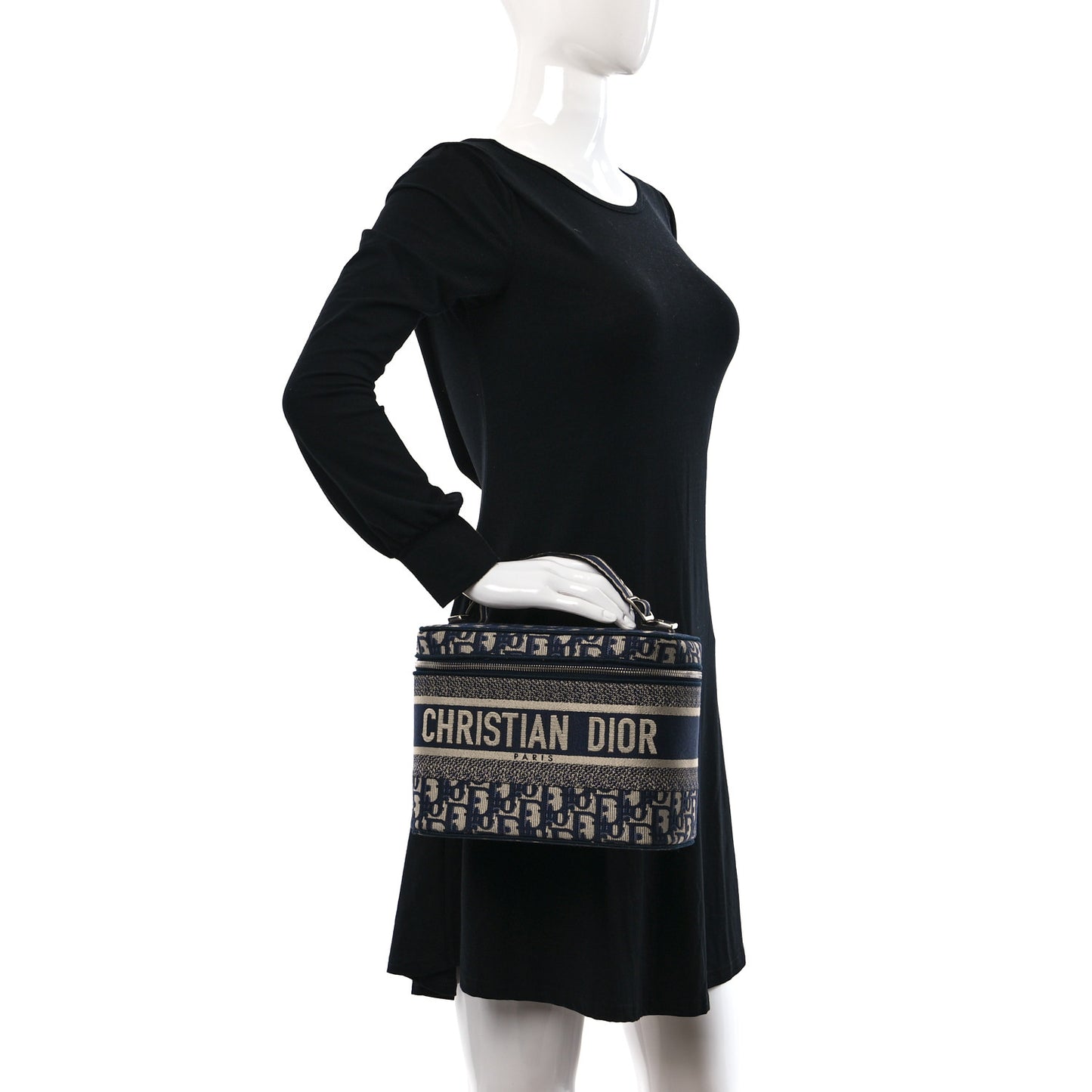 Oblique Diortravel Vanity Case Blue