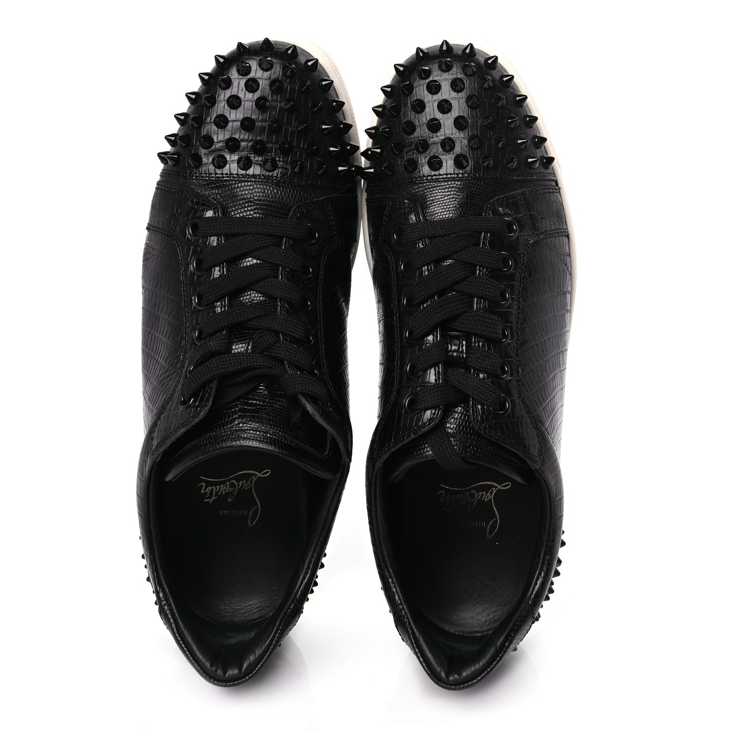 FASHIONPHILE Calf Lizzy Vieira 2 Flat Womens Sneakers Black 5 of 8