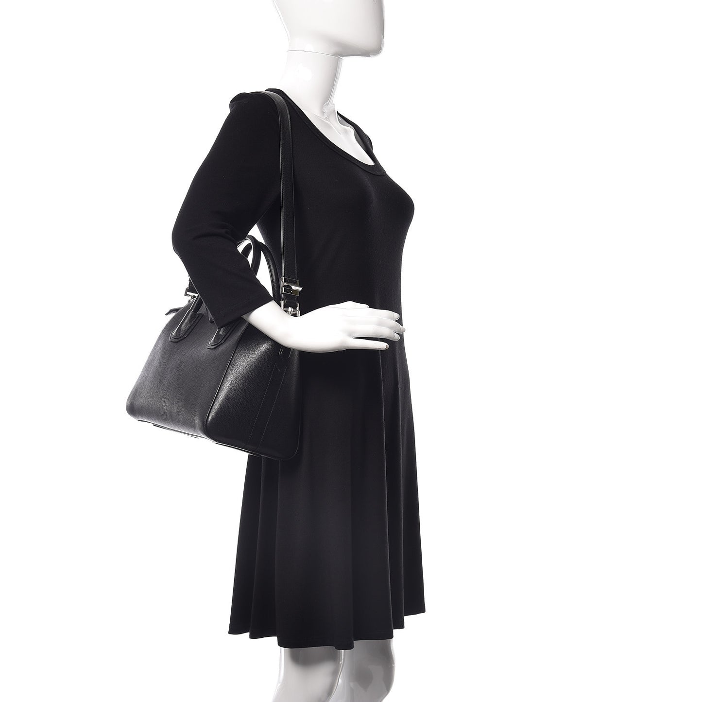 Sugar Goatskin Small Antigona Black