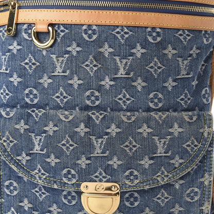 Louis Vuitton Monogram Denim Sac Plat Blue 9 of 9