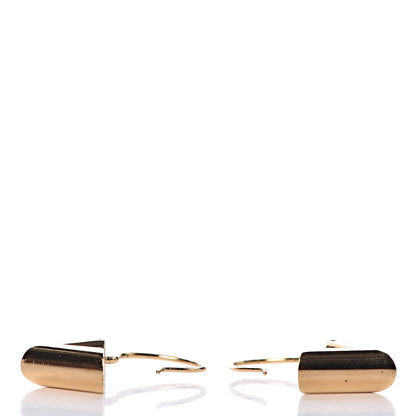 Louis Vuitton Brass Essential V Hoop Earrings Gold 4 of 5