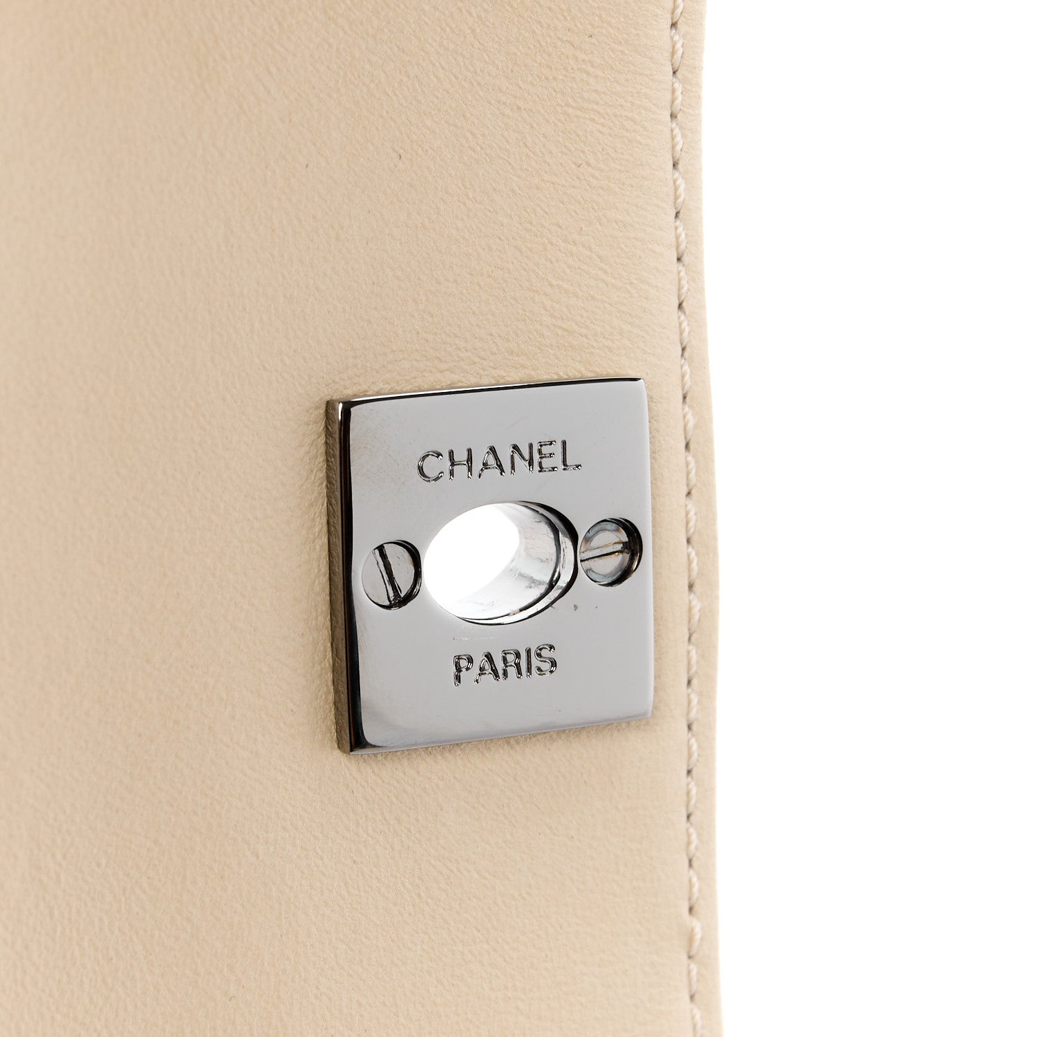 Chanel Snakeskin 3 Chain Flap Beige Clair 8 of 14