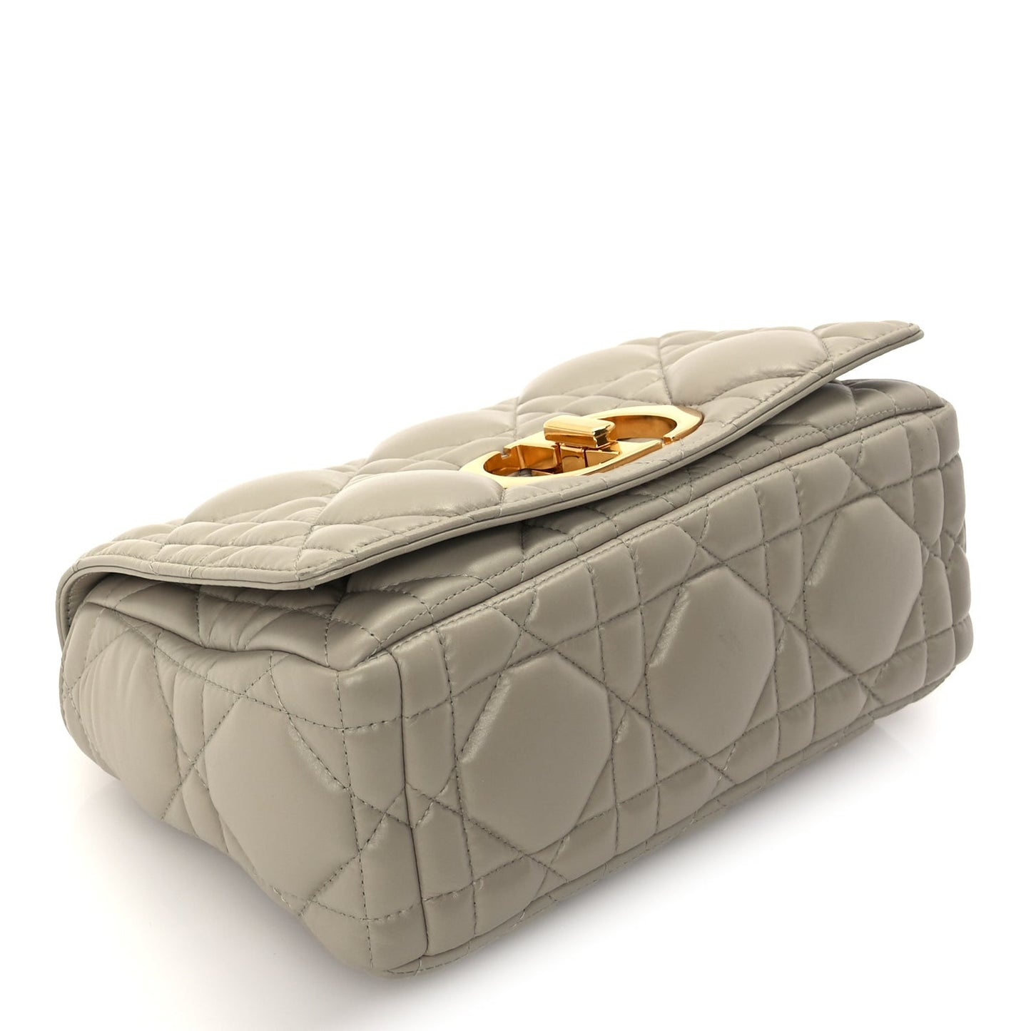 Calfskin Macrocannage Medium Caro Bag  Sand