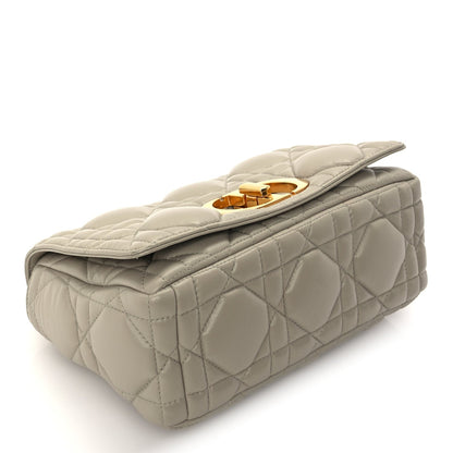 Christian Dior Calfskin Macrocannage Medium Caro Bag  Sand 7 of 8