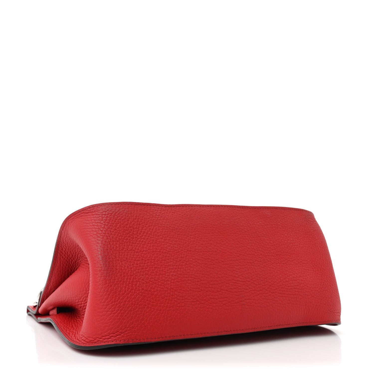 Hermes Taurillon Clemence Bi-Color Jypsiere 28 Rouge H Rouge Casaque 4 of 7