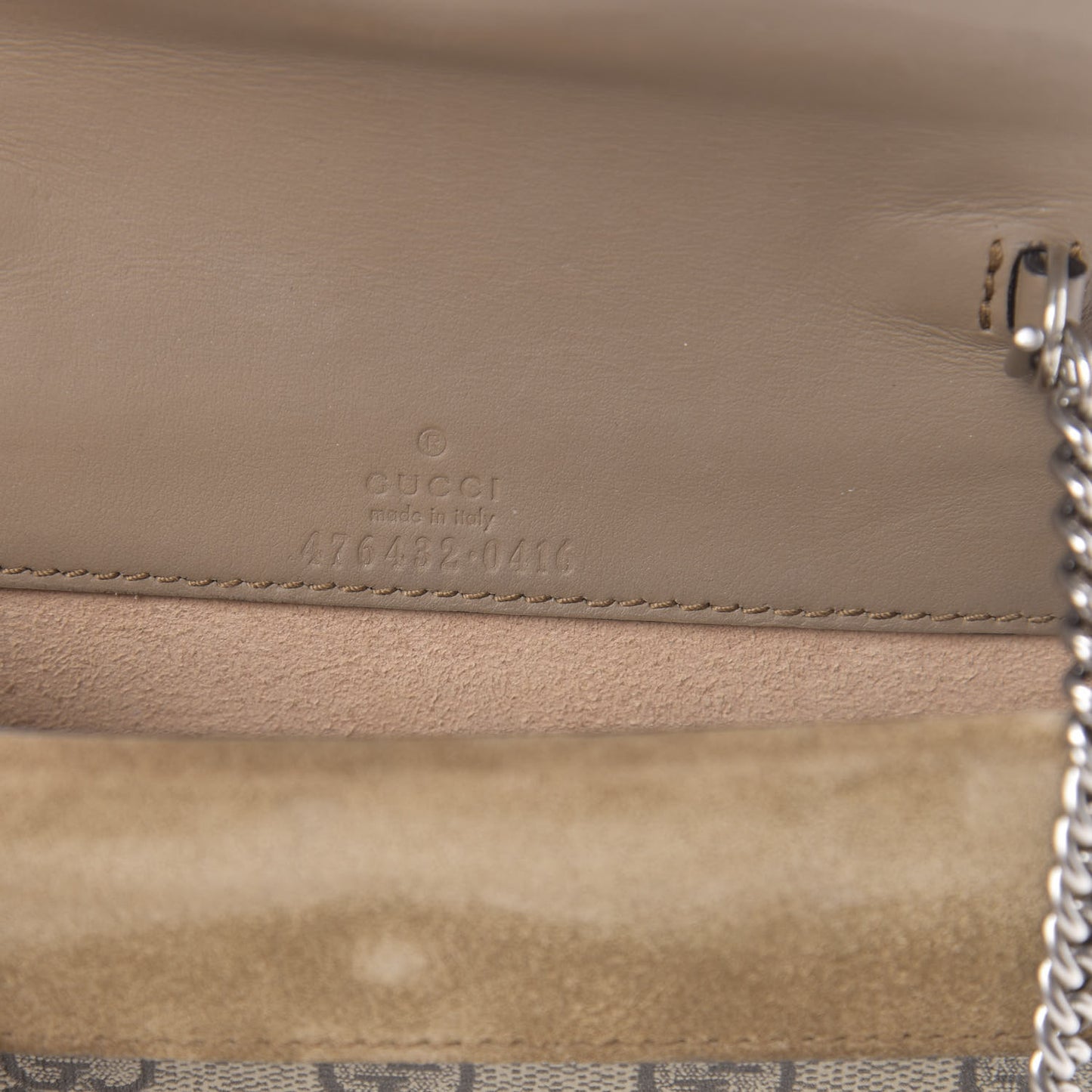 GG Supreme Monogram Super Mini Dionysus Shoulder Bag Taupe