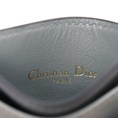 Christian Dior Oblique Calfskin 30 Montaigne Freesia Card Holder Grey 6 of 9