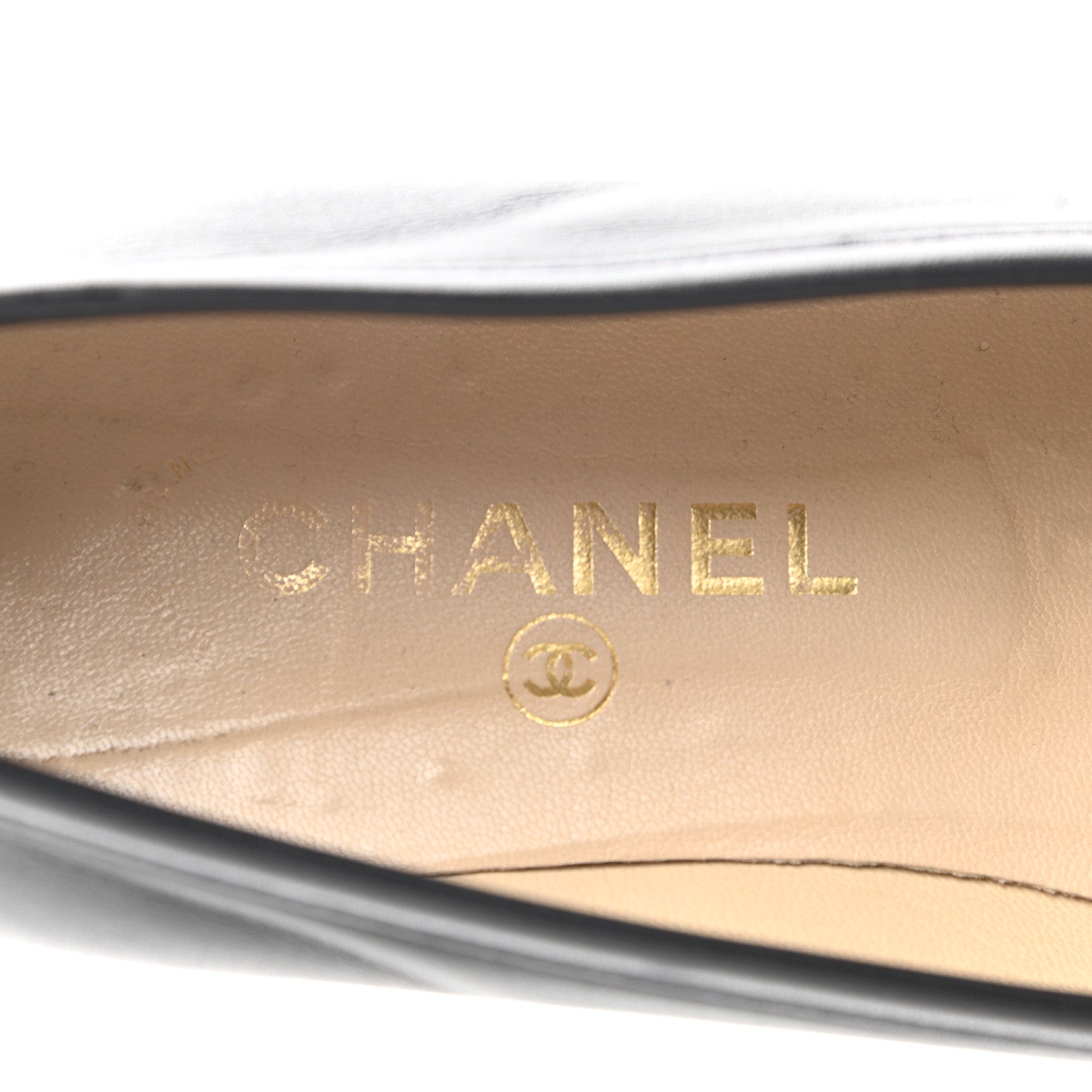 Chanel Lambskin CC Loafers 39.5 Navy 7 of 11