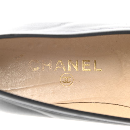 Chanel Lambskin CC Loafers 39.5 Navy 7 of 11