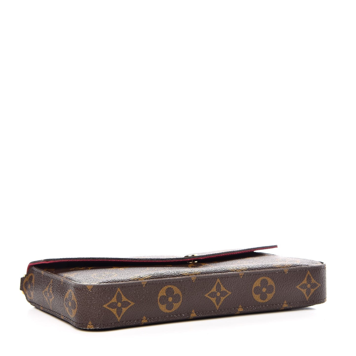 Monogram Pochette Felicie Chain Wallet Fuchsia